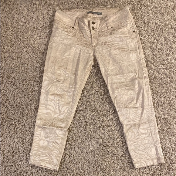 Silvia Tcherassi Cream Textured Pants size 12 - Picture 1 of 2